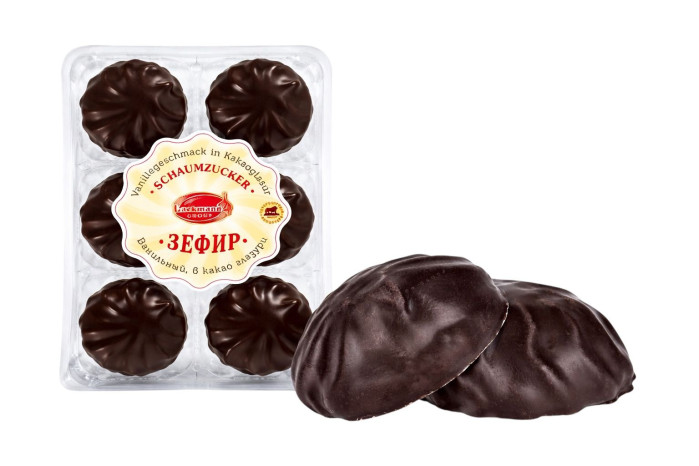 detail Vanilkový zefír v čokoládovej poleve 195 g Peterburgskij konditer