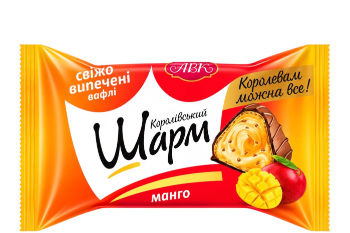 detail SHARM s mliečnou náplňou a mangom ABK