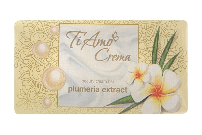 detail Tuhé mydlo s extraktom z plumérie 125 g Ti Amo Crema
