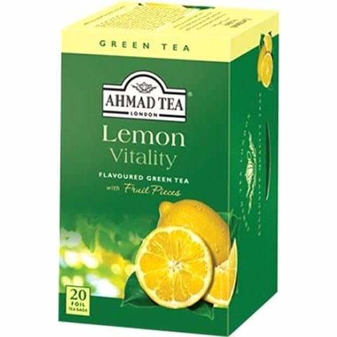 detail Zelený čaj s citrónom 20×2 g Ahmad Tea