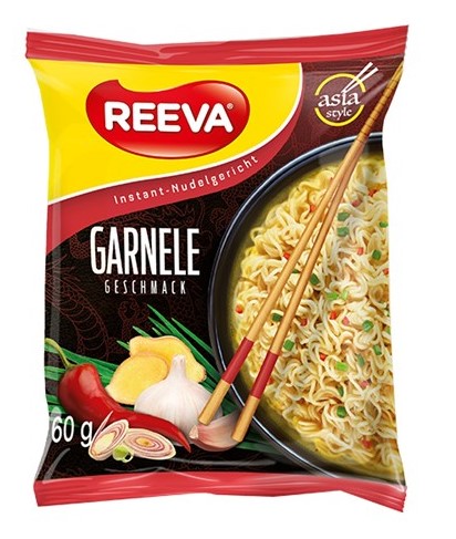 detail Lapša s příchutí krevet 60g Reeva