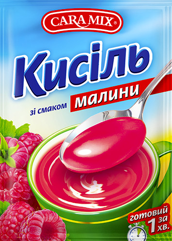 detail Kysel s malinovou príchuťou 90 g Caramix