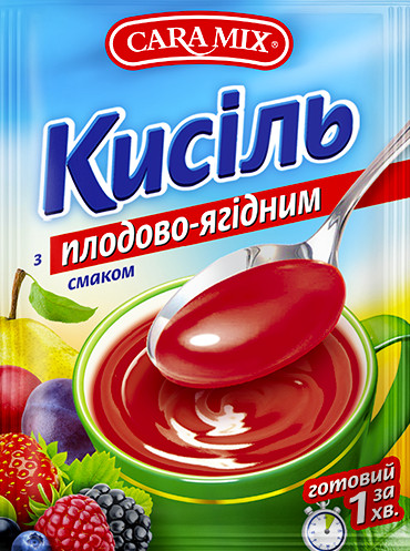 detail Kisel s príchuťou ovocia a lesných plodov 90 g Caramix
