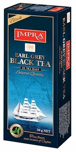 detail Čierny čaj Earl Grey  25×2 g IMPRA