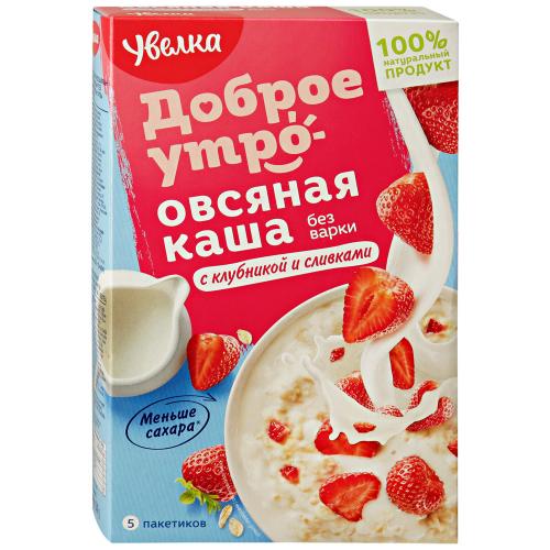 detail Ovesná kaše s jahodami a smetanou 5*40g Uvelka