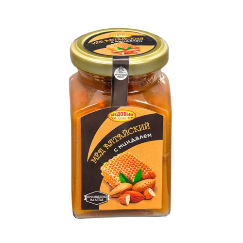 detail Med Altajský s mandľami 320g MK
