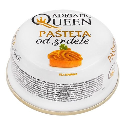 detail Paštéta zo sardín 95 g Adriatic Queen