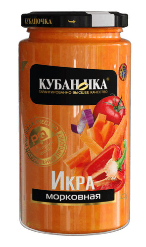 detail Mrkvová nátierka 500g Kubanochka