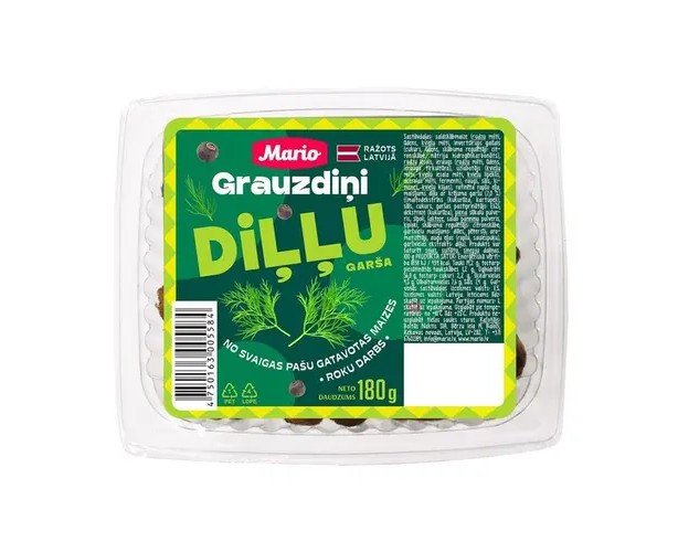 detail Ražné hrianky s kôprom 180 g Mario