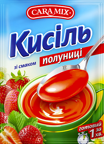 detail Kysel s jahodovou príchuťou 90 g Caramix