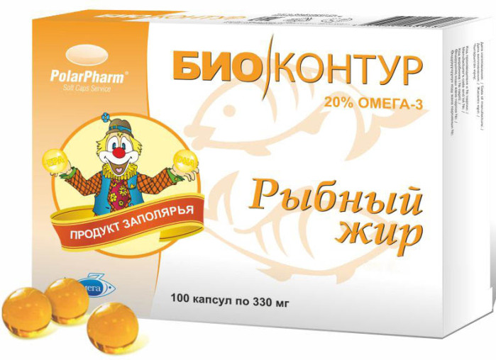 detail Rybí tuk BioKontur Omega 3 330mg