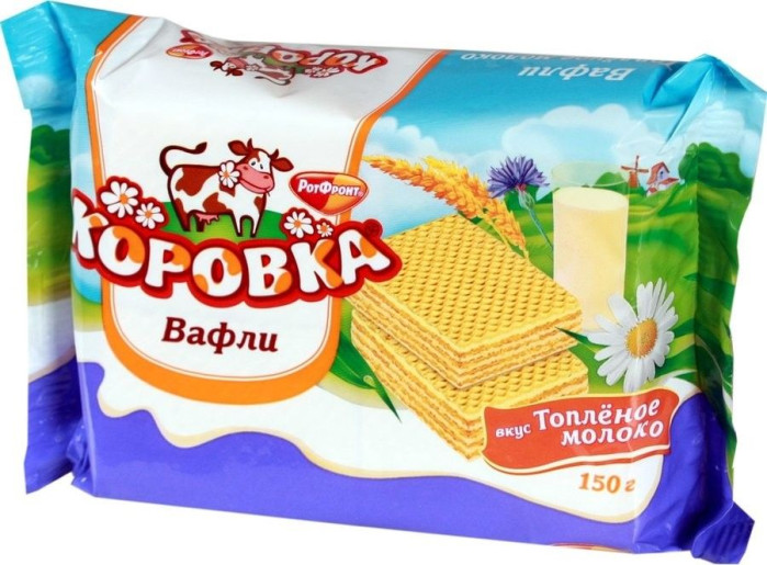 detail Korovka oplatky s poíchutí mléka Rot Front 150g