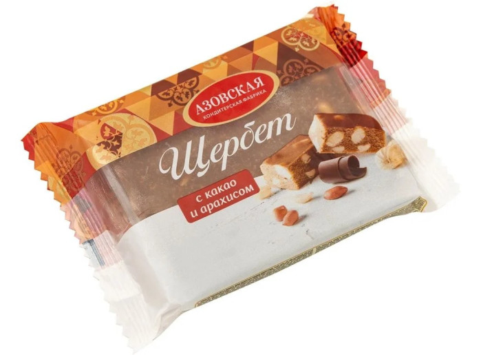 detail Šerbet s kakaem a arašídy 200g Azovskaja