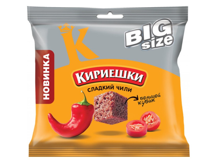 detail Sucháriky s príchuťou sladkého chilli 80 g Kirieshki