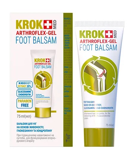 detail Balzam na nohy s chondroitínom a glukozamínom 75ml Krok Med 
