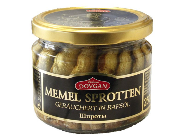 detail Šproty v oleji Dovgan 250g
