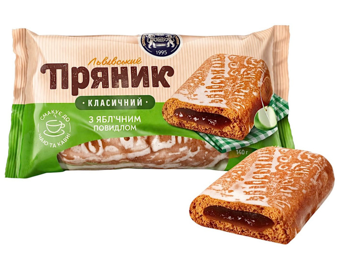 detail Perník „Lvovský“ s jablkovým povidlom 140 g Kulyňyči