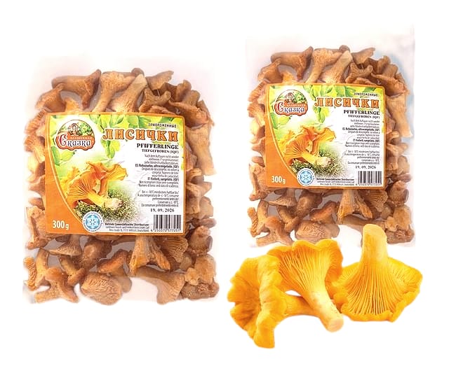 detail Mražené houby Lišky 300g V.S.