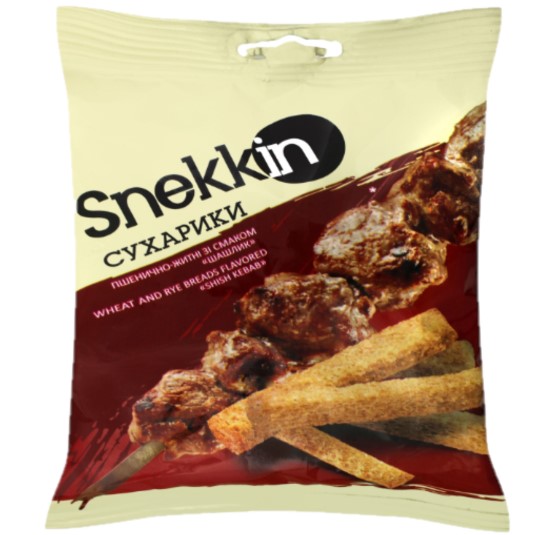detail Suchariky s príchuťou šašlika 35g Snekkin