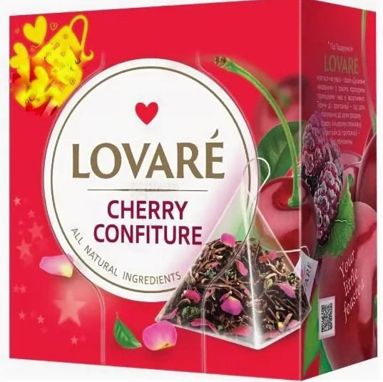 detail Čaj Cherry Confiture 15 * 2g Lovaré