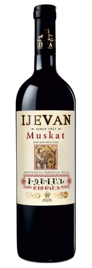 detail Polosladké ružové víno Muskat Ijevan 0,75L