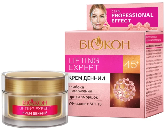 detail Denný krém Professional Effect Lifting Expert 45+ 50 ml Biokon