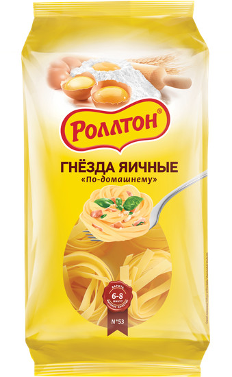 detail Cestoviny Hniezda vaječná Po domácky 400 g Rollton