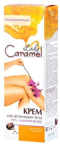 detail Telový depilačný krém 100ml Lady Caramel