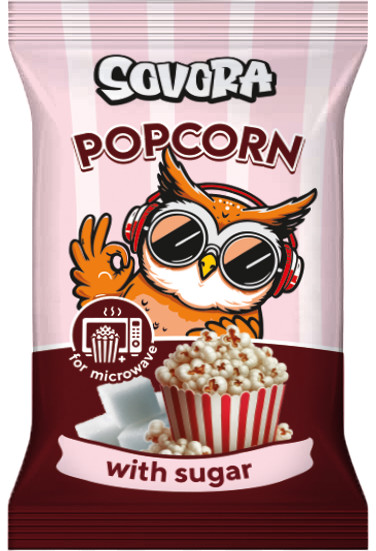 detail Popcorn s cukrom 100g Sovora