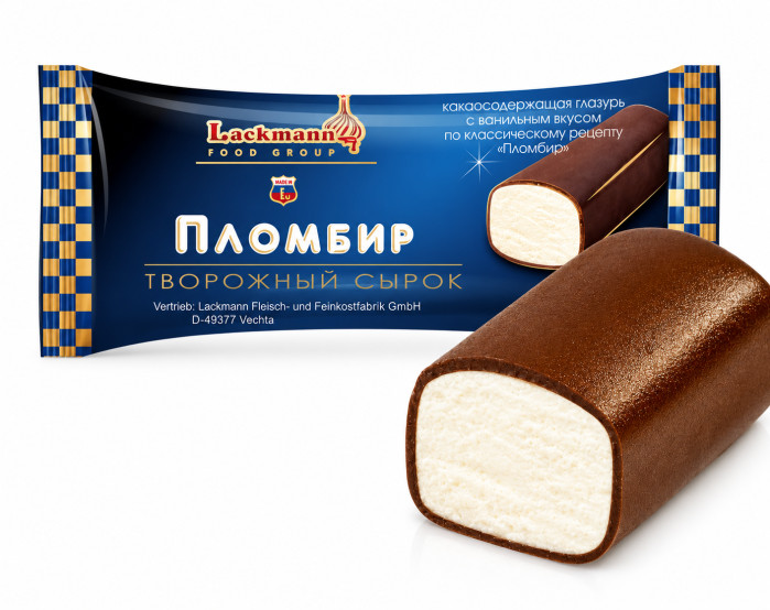 detail Sladký tvaroh v čokoládě Plombir Lackmann 38g