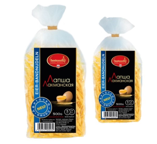 detail Cestoviny Lentočka Po Lackmanský 500g