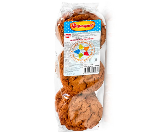 detail Sušenky ovesné domácí Sladkaja Sloboda 350g