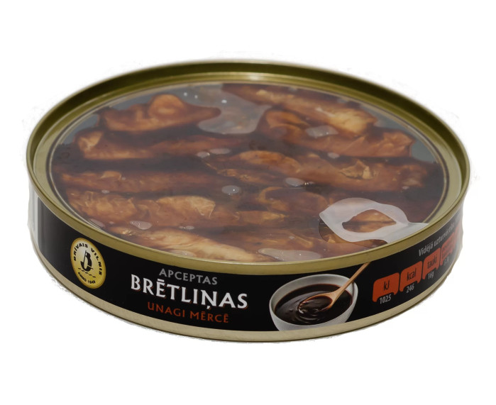 detail Vyprážané šproty v omáčke Unagi 84 g Brivais Vilnis