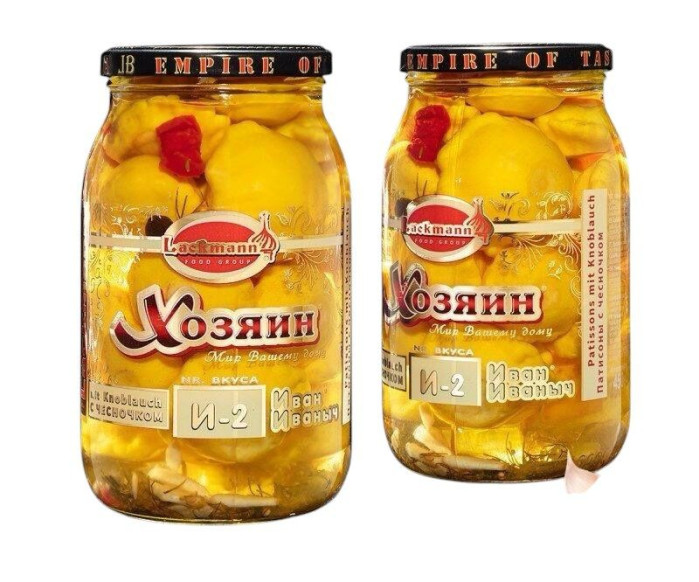 detail Patizóny s cesnakom I-2 840g (čistá hmotnosť: 420 g) Lackmann