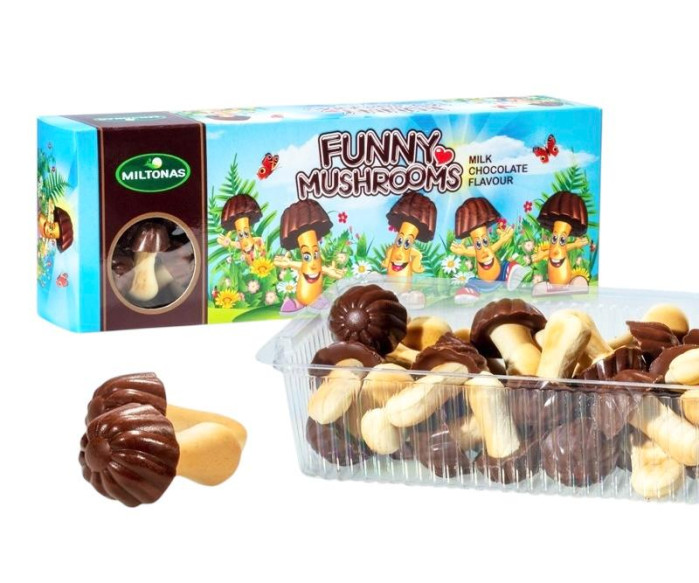 detail Jemné sušienky Hubičky s čokoládovou príchuťou 170g Miltonas