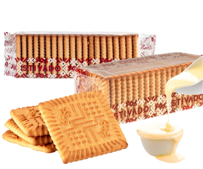 detail Sušenky Cukrové s príchuťou kondenzovaného mlieka 205 g STIVADO