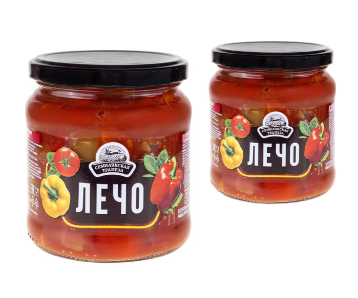 detail Lečo so sladkou paprikou 460 g Semilukskaja trapeza