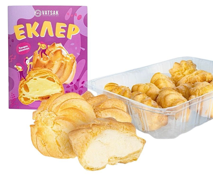 detail Pečivo Eklér s vanilkovou príchuťou 210g Vatsak