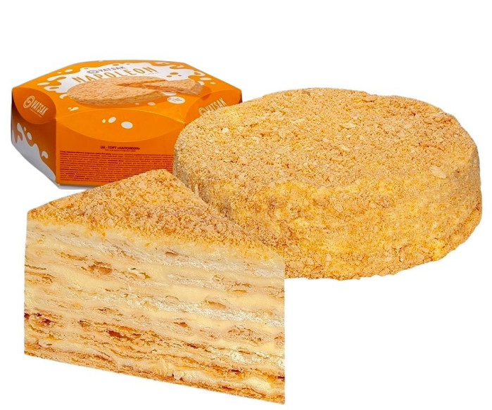 detail Dort Napoleón s vanilkovým krémom 1000g Vatsak