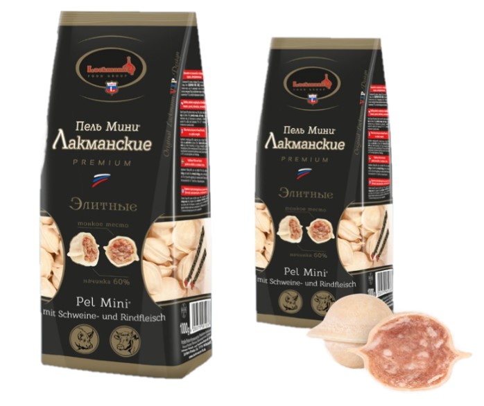 detail Pelmeně Elitnye Lackmann 900g