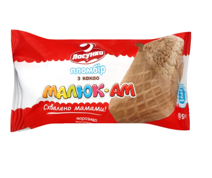 detail Zmrzlina Malyuk Am s kakaem 80g Lasunka