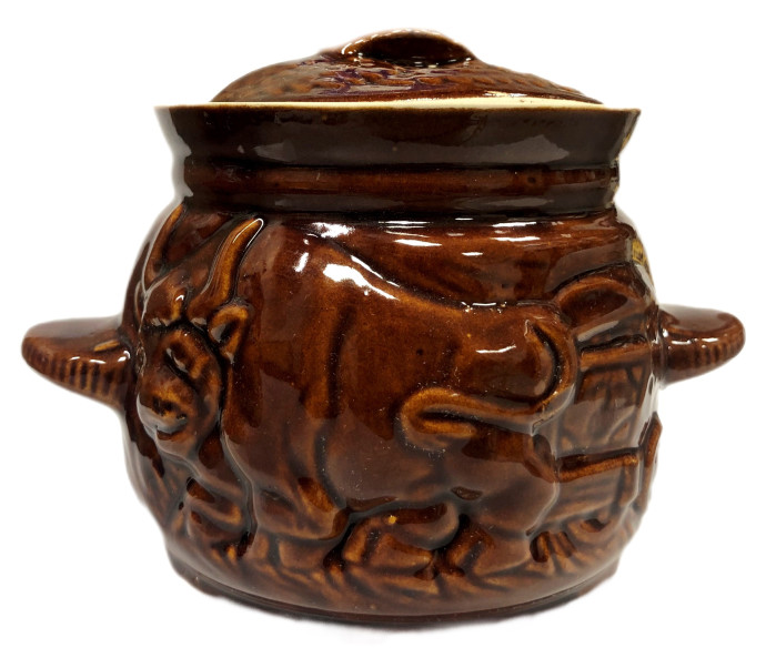 detail Keramický hrnec býk 650ml