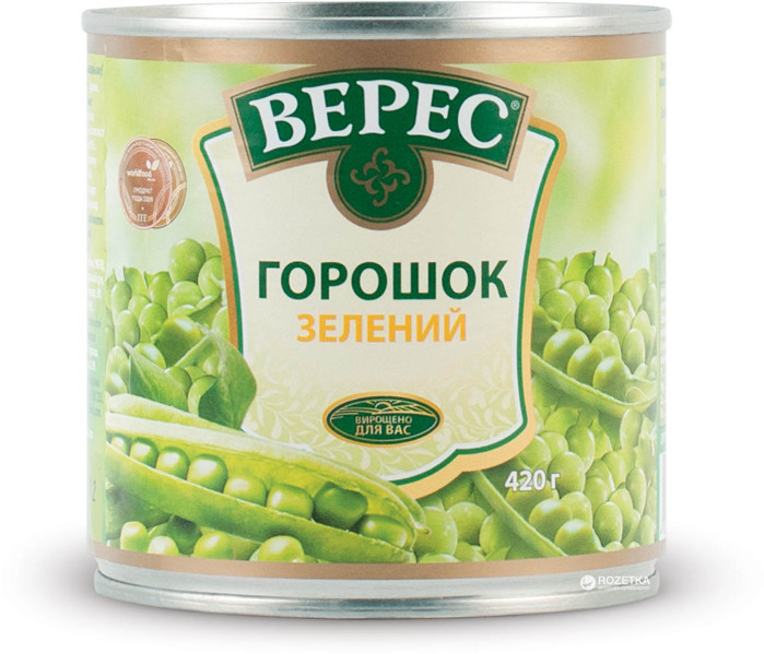 detail Sterilovaný Zelený Hrašek 273g Veres