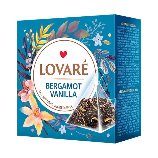 detail Čaj Bergamot Vanilla 15*2 g Lovaré