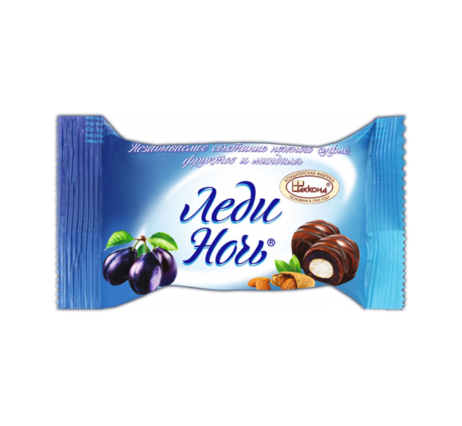detail LADY NOC ŠVESTKA s mléčnou naplní