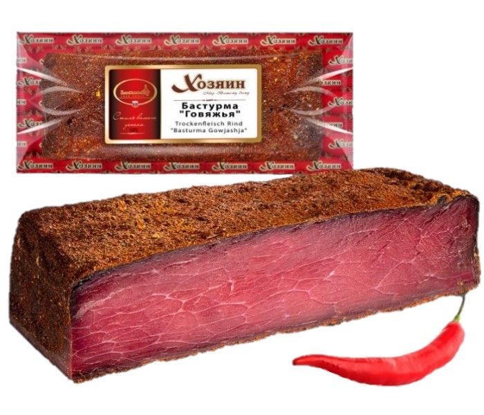 detail Basturma hovězí cca 300g