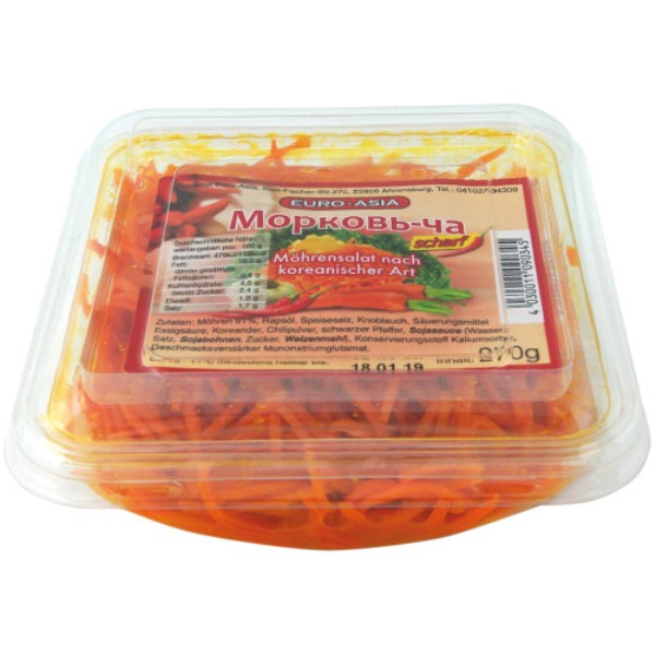 detail Korejská mrkev pálivá Euro-Azia 270g