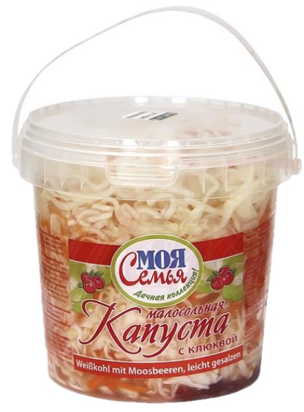 detail Kvašené zelí s klikvou 900g Moja Semja