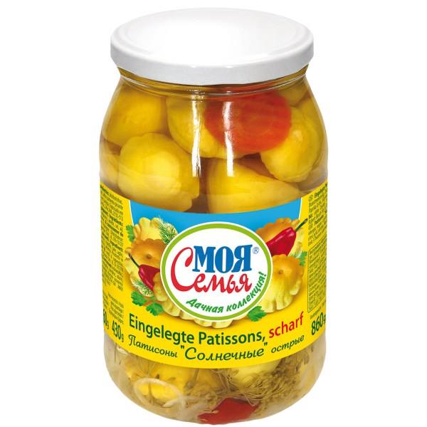 detail Nakládané patizony pálivé 860g Moja semja
