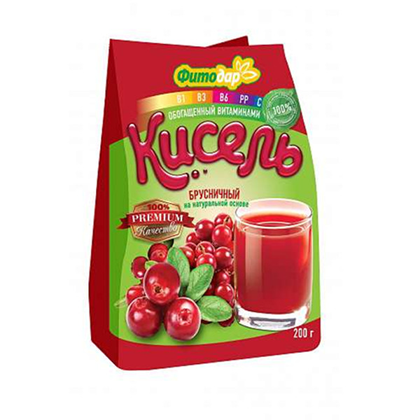 detail Brusinkový kisel Fitodar 200g